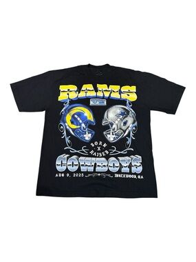 Born X Raised Rams and Cowboys Shirt Men’s Sz L